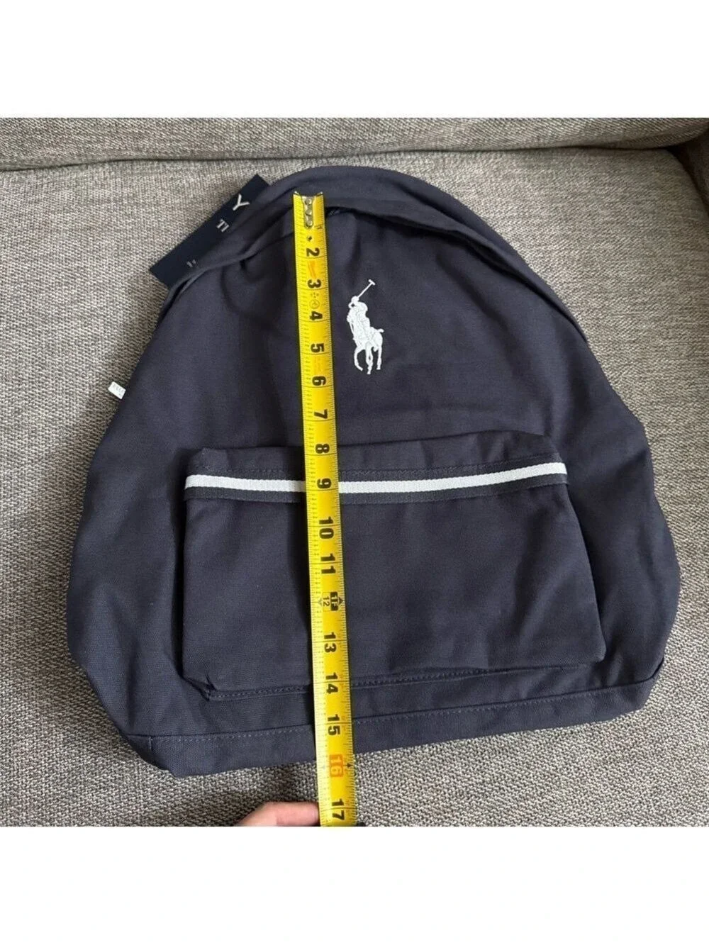 Polo Ralph Lauren Navy Canvas Backpack New